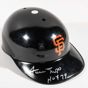 Willie Mays HOF 1979 Signed Authentic San Francisco Game Giants Helmet JSA COA