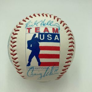 1992 Team USA Olympics Team Signed Baseball With Nomar Garciaparra JSA COA