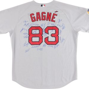 2007 Boston Red Sox Team WS Champs Signed World Series Game Used Jersey JSA COA