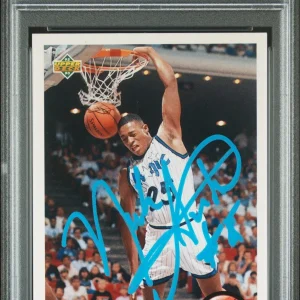 1992 Upper Deck Mcdonald's #OR1 Nick Anderson Orlando signed card PSA 5 Auto 10