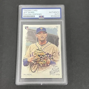 2019 Topps Allen & Ginter #203 Jeff Mcneil RC signed card PSA