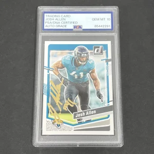 2023 Donruss Football #137 Josh Allen signed card PSA Auto 10 Jaguars