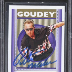 Pete Weber Auth Signed 2019 UD Goodwin Champions Goudey #G48 Card BAS Slabbed