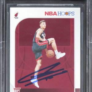 Heat Tyler Herro Signed 2019 Hoops #210 Rookie Card Auto 10! BAS Slabbed