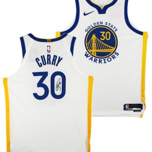 Warriors Stephen Curry Signed White Nike Association Ed Authentic Jersey JSA 2