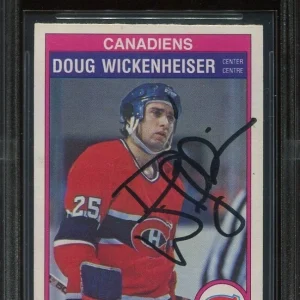 CANADIENS DOUG WICKENHEISER signed autographed 1982 OPC CARD BECKETT (BAS)