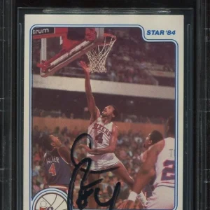SIXERS CLINT RICHARDSON signed autographed 1983-84 STAR CARD SP BECKETT (BAS)