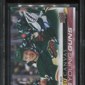 WILD MATT BOLDY signed 2022 UD YOUNG GUNS CANVAS ROOKIE CARD RC YG BECKETT (BAS)