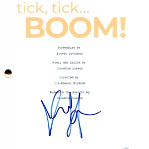 Vanessa Hudgens Signed Tick, Tick Boom Script Authentic Autograph Beckett