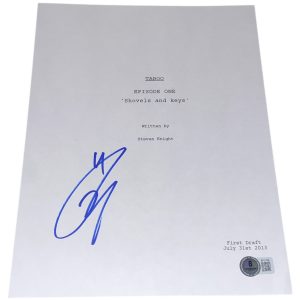Tom Hardy Signed Autograph Taboo Pilot Full TV Episode Script Authentic Beckett