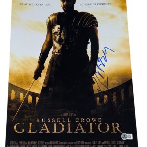 Russell Crowe Signed Autograph 12x18 Movie Poster Gladiator Maximus Beckett BAS