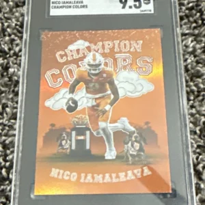 Nico Iamaleava Champion Colors Holo SP 2024 Onit Athlete QB for the Vols SGC 9.5