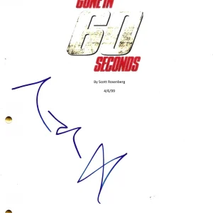 Angelina Jolie Signed Gone in 60 Seconds Script Authentic Autograph Beckett