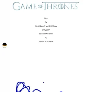 Rose Leslie Signed Game of Thrones Pilot Script Authentic Autograph Beckett