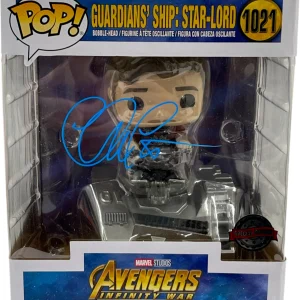Chris Pratt Signed Guardians Ship: Star Lord Funko 1021 Avengers Auto Beckett