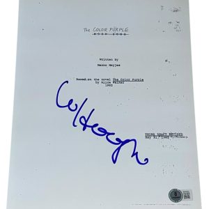 Whoopi Goldberg Signed Autograph The Color Purple Full Script Screenplay Beckett