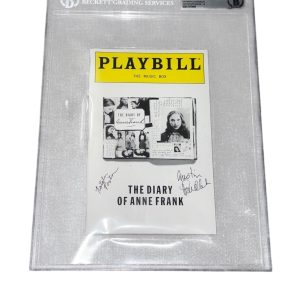 Natalie Portman Austin Pendleton Signed The Diary of Anne Frank Playbill Beckett