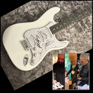 GFA John Petrucci x3 Band * DREAM THEATER * Signed Electric Guitar PROOF COA