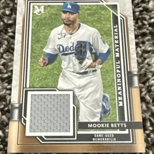 MOOKIE BETTS ⭐ 2021 Topps Museum Collection MEANINGFUL MATERIAL /50 LOS ANGELES