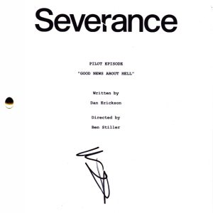 Ben Stiller Signed Severance Pilot Script Authentic Autograph Beckett