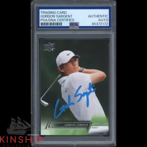 Gordon Sargent signed 2024 Upper Deck Card PSA DNA Slabbed PGA Golf Auto C3549