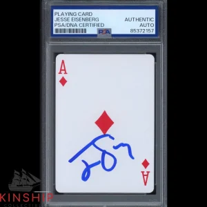 Jesse Eisenberg signed Playing Card PSA DNA Slabbed Now You See Me Auto C3617