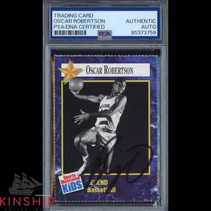 Oscar Robertson signed 1993 S.I. for Kids Card PSA DNA Slabbed HOF Auto C3610