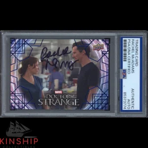 Rachel McAdams signed 2016 Upper Deck Card PSA Slab Doctor Strange Auto C3587