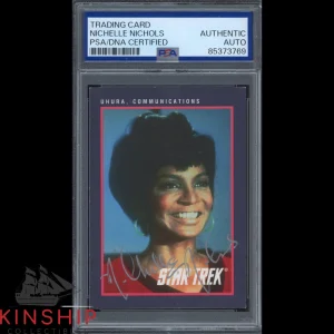 Nichelle Nichols signed 1991 Impel Trading Card PSA Slab Star Trek Auto C3569