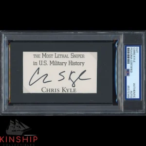 Chris Kyle signed Cut PSA DNA Slabbed American Sniper Military Auto C3625