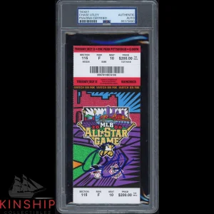 Chase Utley signed 2006 All Star Game Ticket PSA DNA Slabbed Phillies Auto C3639