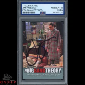 Jim Parsons signed Big Bang Theory Trading Card PSA DNA Slabbed Auto C3691