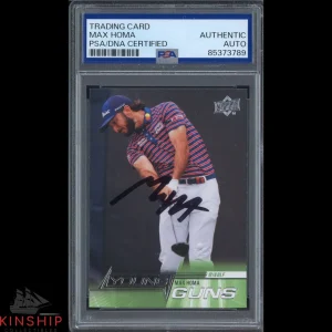 Max Homa signed 2024 Upper Deck Young Guns Trading Card PSA DNA Slab Golf C3696
