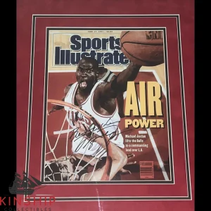 Michael Jordan signed Framed Photo JSA LOA Bulls Basketball Inscribed Auto B1737
