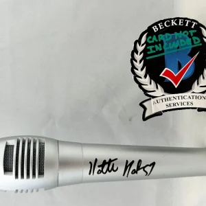 Natti Natasha Signed Microphone Beckett BAS COA