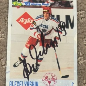 1993-94 Classic '93 Hockey Draft Alexei Yashin signed autographed card #96