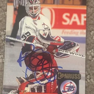1993-94 Bob Essensa signed autographed card Donruss - Winnipeg Jets