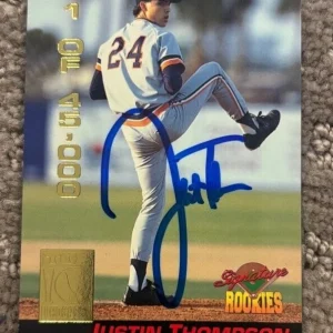 1994 Signature Rookies #25 Justin Thompson signed autographed card Tigers