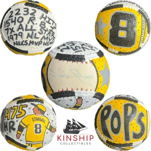 Willie Stargell signed Baseball JSA COA Hand Painted Carter X Pirates HOF Y163