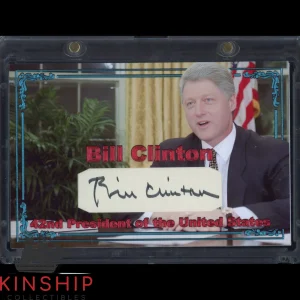 President Bill Clinton signed Cut Custom Card JSA COA Rare Bold Auto Z2029