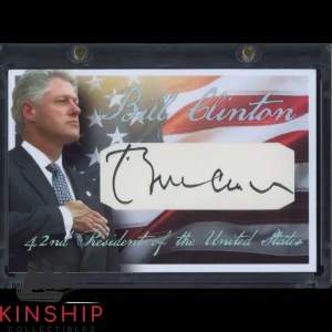 President Bill Clinton signed Cut Custom Card JSA COA Rare Bold Auto Z2028