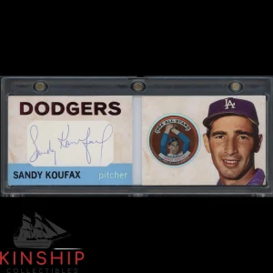 Sandy Koufax signed Cut Custom Booklet JSA COA Vintage Auto Baseball HOF Z2030