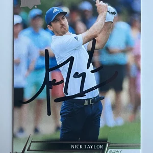 Nick Taylor signed 2024 Upper Deck Golf Trading Card PGA Masters Auto R81