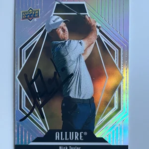 Nick Taylor signed 2024 Upper Deck Golf Trading Card PGA Masters Auto R85