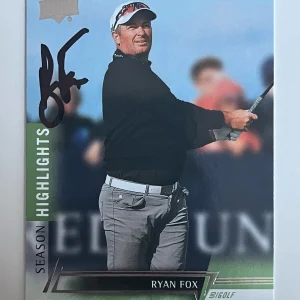 Ryan Fox signed 2024 Upper Deck Golf Trading Card PGA Masters Auto R116