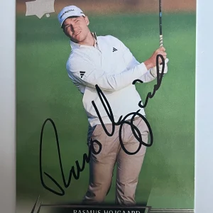 Rasmus Hojgaard signed 2024 Upper Deck Golf Trading Card PGA Masters Auto R119