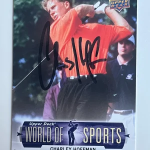 Charlie Hoffman signed 2011 Upper Deck Golf Trading Card PGA Masters Auto R92