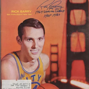 Rick Barry signed 1967 Sports Illustrated Magazine JSA COA Inscribed Auto E284