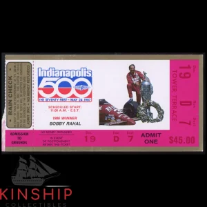 1987 Indianapolis 500 Ticket Unsigned 65th Indy 500 Race Winner Al Uncer U352
