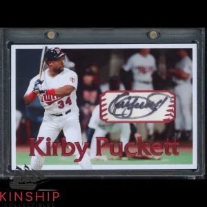Kirby Puckett signed Cut Custom Card JSA COA Baseball HOF Auto Twins Z2155